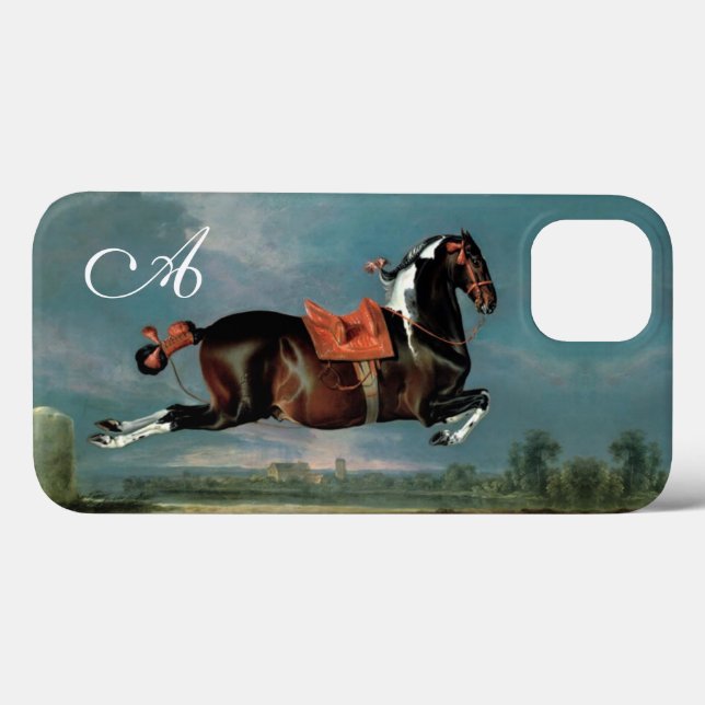 The Piebald Horse "Cehero' Rearing Monogram Case-Mate iPhone Case (Back (Horizontal))