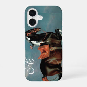 The Piebald Horse "Cehero' Rearing Monogram iPhone 16 Case