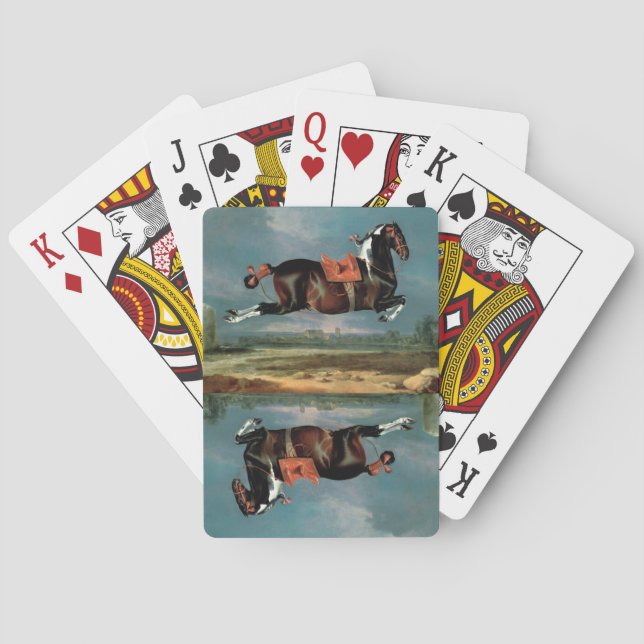 The Piebald Horse "Cehero' Rearing  Playing Cards (Back)