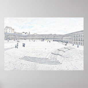 The Piece Hall Halifax – Historic West Yorkshire Poster