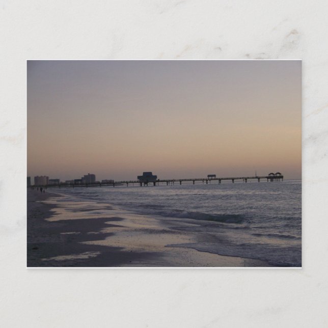 The Pier at Sunset Postcard (Front)