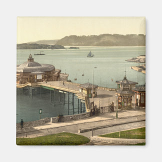 The Pier, with Drake's Island, Plymouth, England Magnet