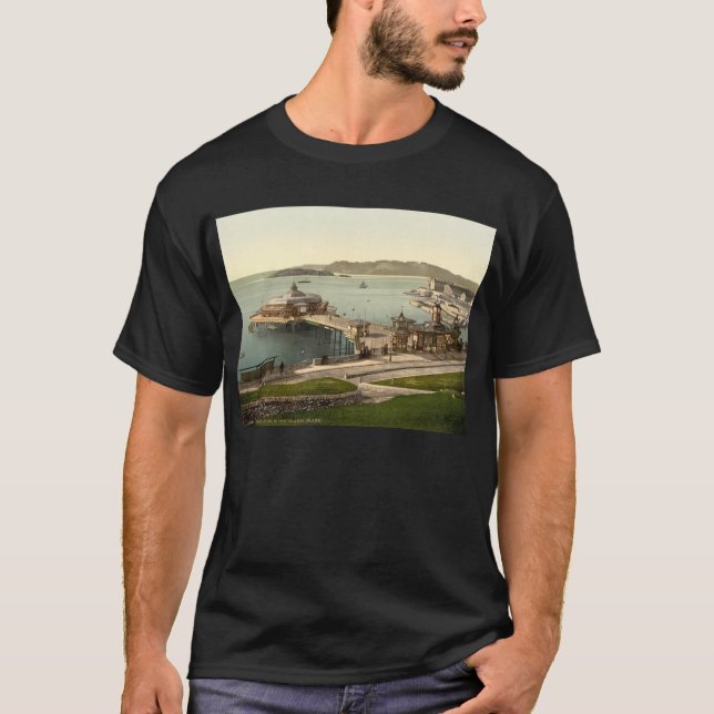 The Pier, with Drake's Island, Plymouth, England T-Shirt (Front)