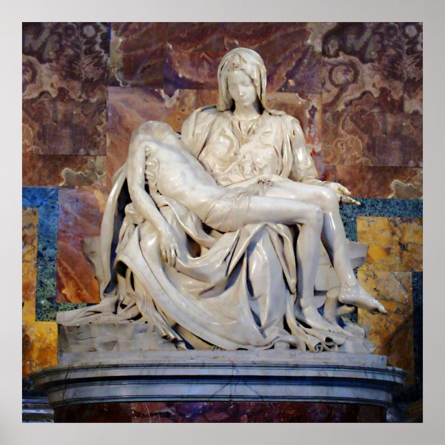 The Pieta by Michelangelo Poster (Front)