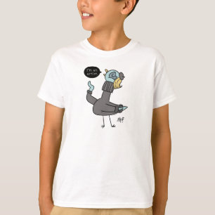 The Pigeon I'm an Artist Kids White T-Shirt