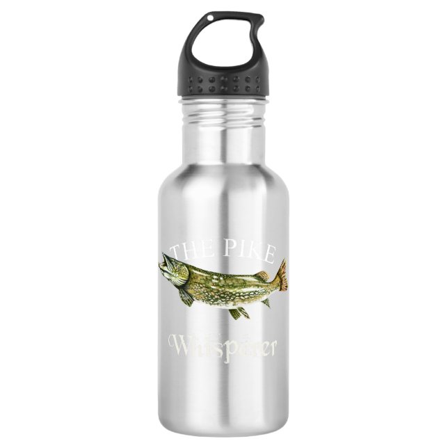 The Pike Whisperer Dark 710 Ml Water Bottle (Front)
