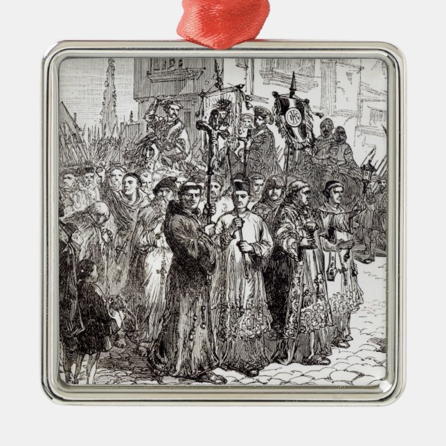 The Pilgrimage of Grace in 1536 Metal Tree Decoration (Front)