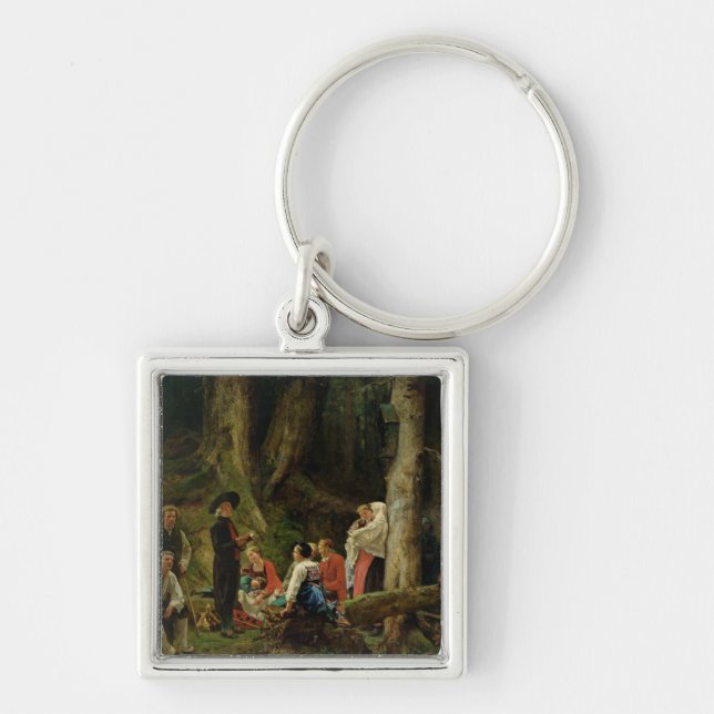 The Pilgrims from the Abbey of St. Odile Key Ring (Front)