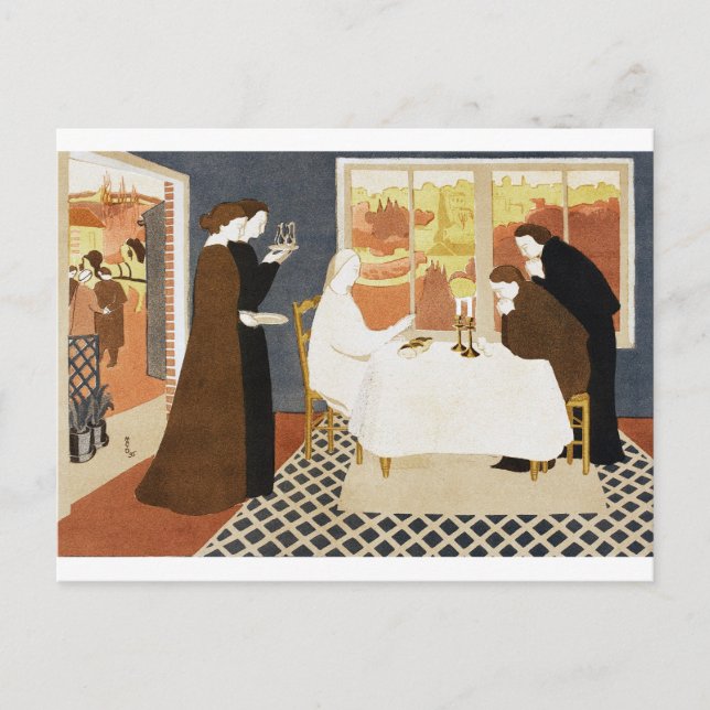 The Pilgrims of Emmaus, Maurice Denis Postcard (Front)