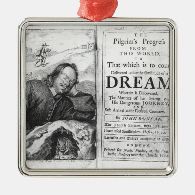 The Pilgrim's Progress' Metal Ornament (Front)