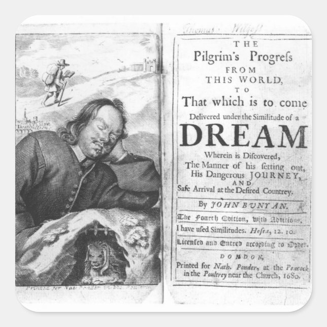 The Pilgrim's Progress' Square Sticker (Front)