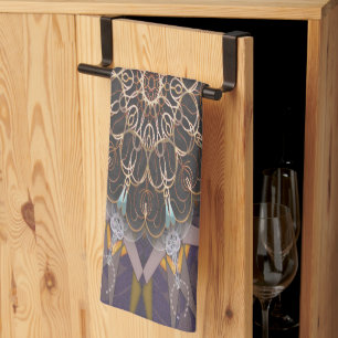 The pillared thread tie-in purpura refraction tea towel