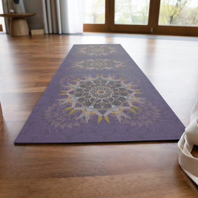 The pillared thread tie-in purpura refraction  yoga mat (Creator Uploaded)