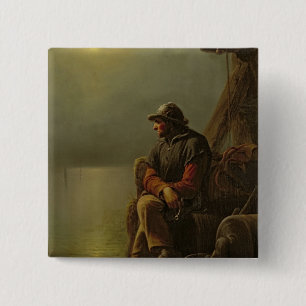 The Pilot Keeps Watch, 1851 15 Cm Square Badge
