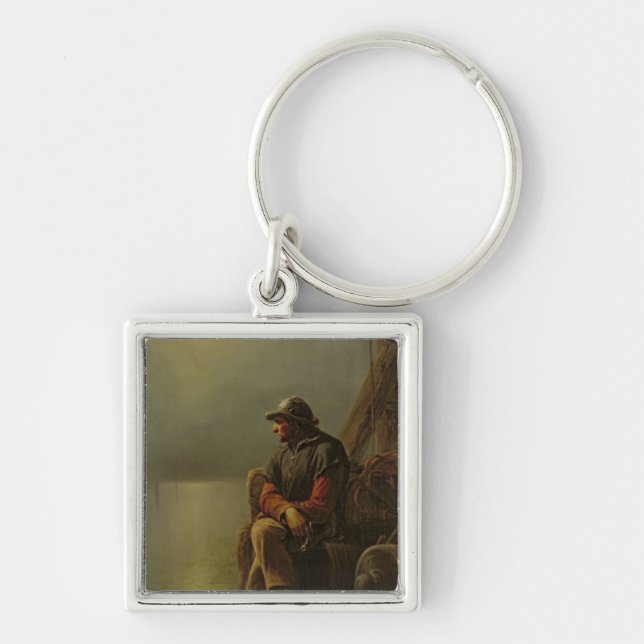 The Pilot Keeps Watch, 1851 Key Ring (Front)