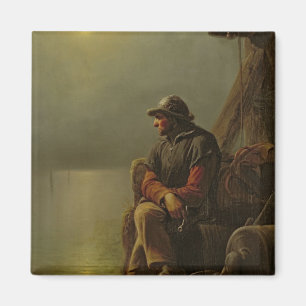 The Pilot Keeps Watch, 1851 Magnet
