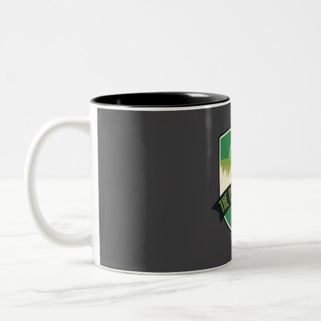 The Pine Hill Trail - Massachusetts  Two-Tone Coffee Mug (Left)