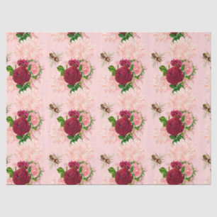 The Pink and Gold Bee Series Design 17 Tissue Pape Paper