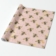 The Pink and Gold Bee Series Design 1