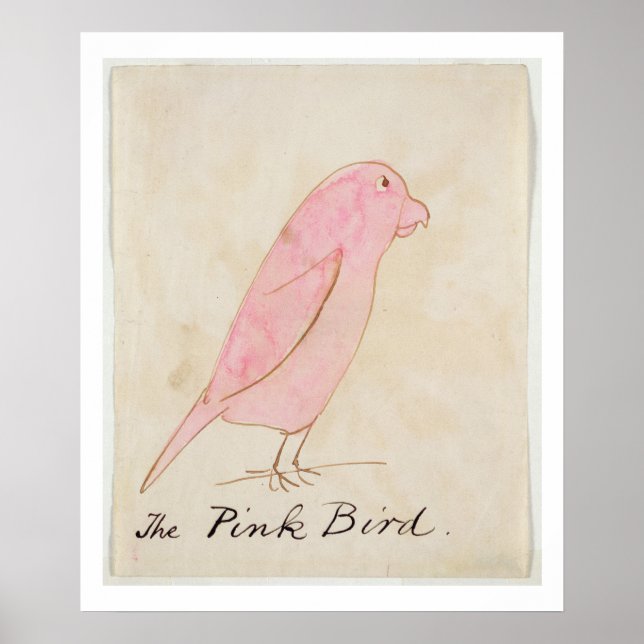 The Pink Bird, from 'Sixteen Drawings of Comic Bir Poster (Front)