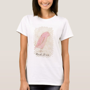 The Pink Bird, from 'Sixteen Drawings of Comic Bir T-Shirt