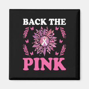 The Pink Breast Cancer Awareness Sunflower Women M Magnet