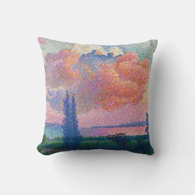 The Pink Cloud, painting by Henri-Edmond Cross Cushion (Front)