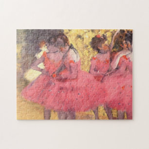 The Pink Dancers Before the Ballet by Edgar Degas Jigsaw Puzzle