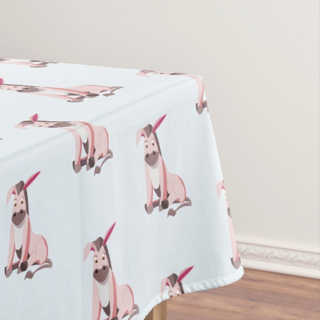 The Pink Donkey Tablecloth (In Situ)