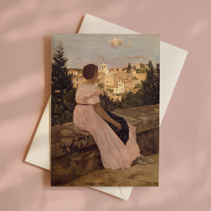 The Pink Dress   Frédéric Bazille Card