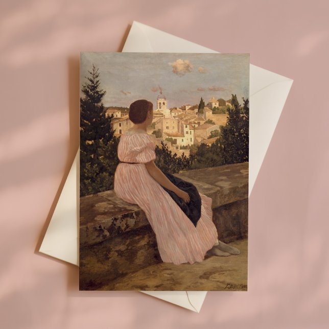 The Pink Dress | Frédéric Bazille Card (Creator Uploaded)