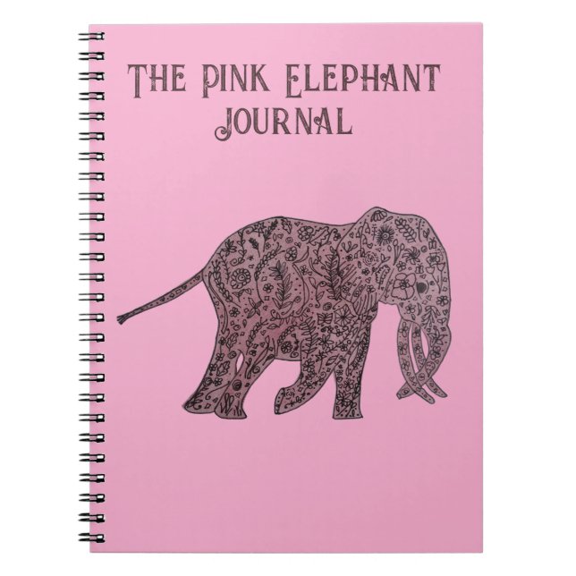 The Pink Elephant Journal/Notebook Notebook (Front)