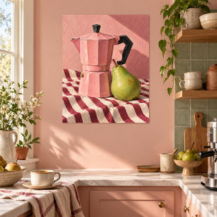 The Pink Espresso Pot Art Print