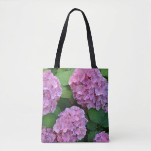 The pink Hortensia hydrangea  Tote Bag