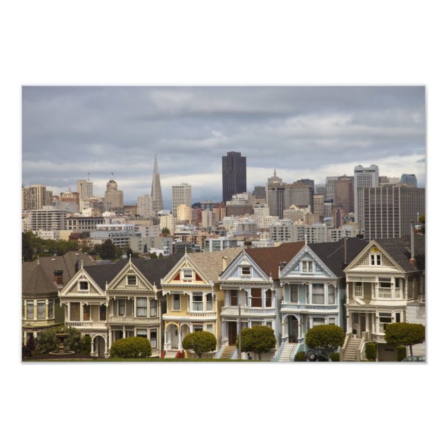 The Pink Ladies Victorian style houses in the Photo Print (Front)