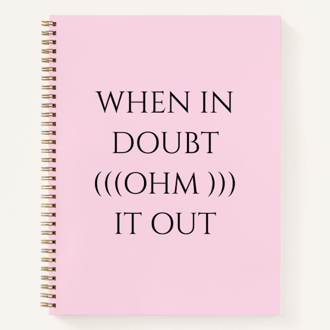 The Pink Motivational Quote notebook (Front)