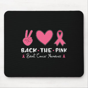 The Pink Ribbon American Flag Breast Cancer Awaren Mouse Pad
