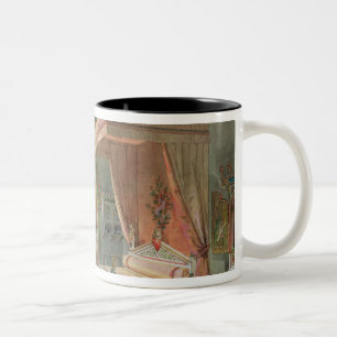 The Pink Room in the Chateau de Roquetaillade Two-Tone Coffee Mug
