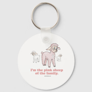 THE PINK SHEEP KEY RING