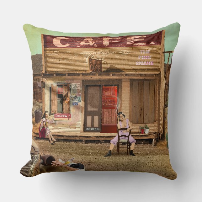 The Pink Snake Cushion (Front)