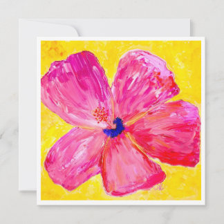The Pinkest of Pink Hibiscus Postcard