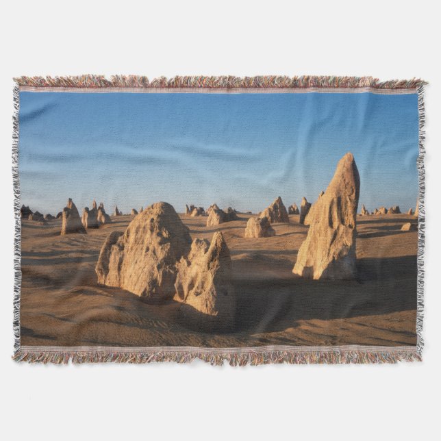 The Pinnacles desert Nambung National Park Throw Blanket (Front)