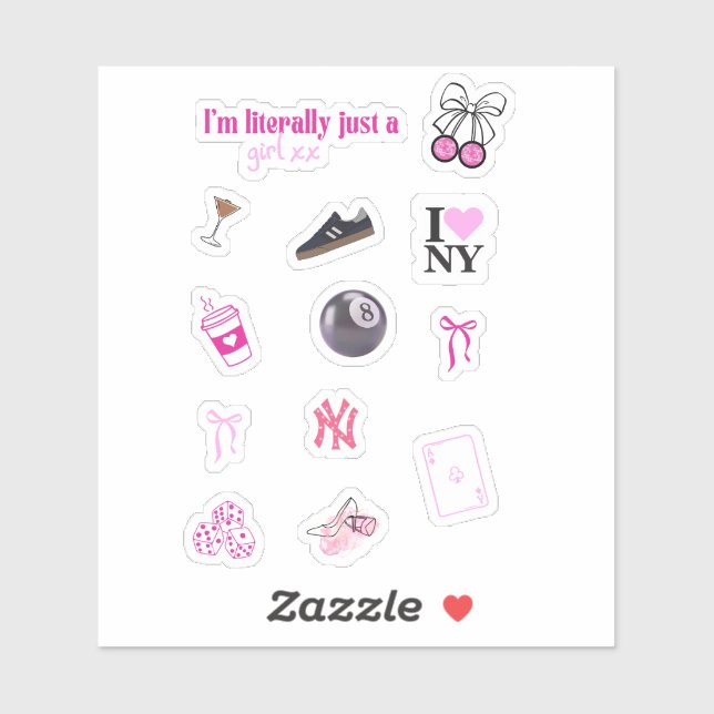 The Pinterest Girl Sticker Pack || Waterproof Stic (Sheet)