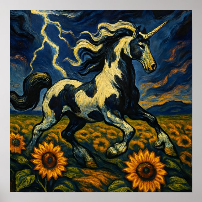 The pinto unicorn in a storm poster (Front)