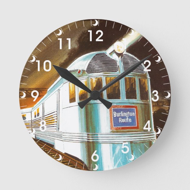 The Pioneer Zephyr 1934 Wall Clock (Front)