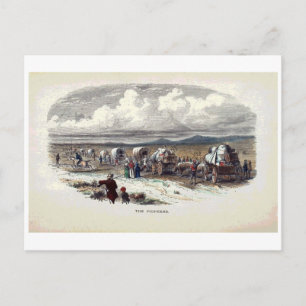 The Pioneers Vintage Print Postcard