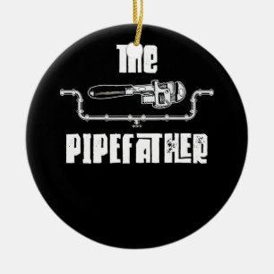 The Pipefather - Funny Plumber Plumbing Ceramic Ornament