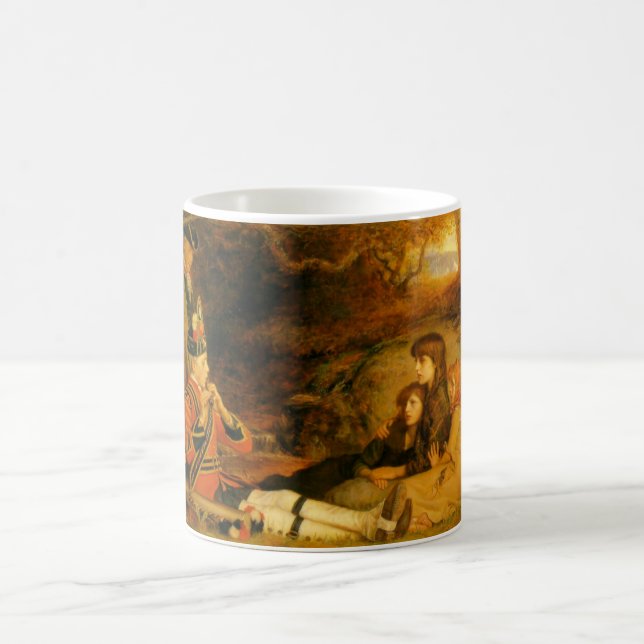 The Piper (by John Everett Millais) Coffee Mug (Center)