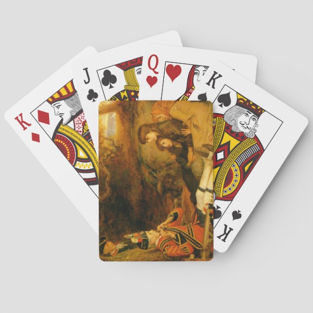 The Piper (by John Everett Millais) Playing Cards (Back)
