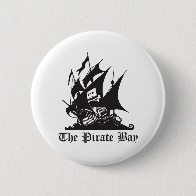 The Pirate Bay 6 Cm Round Badge (Front)